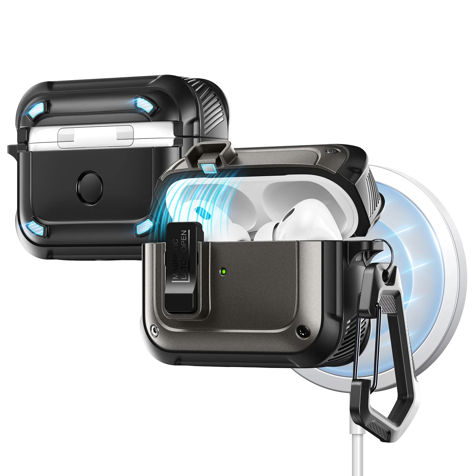 SIGOR Magnetic Armor Earbuds Case