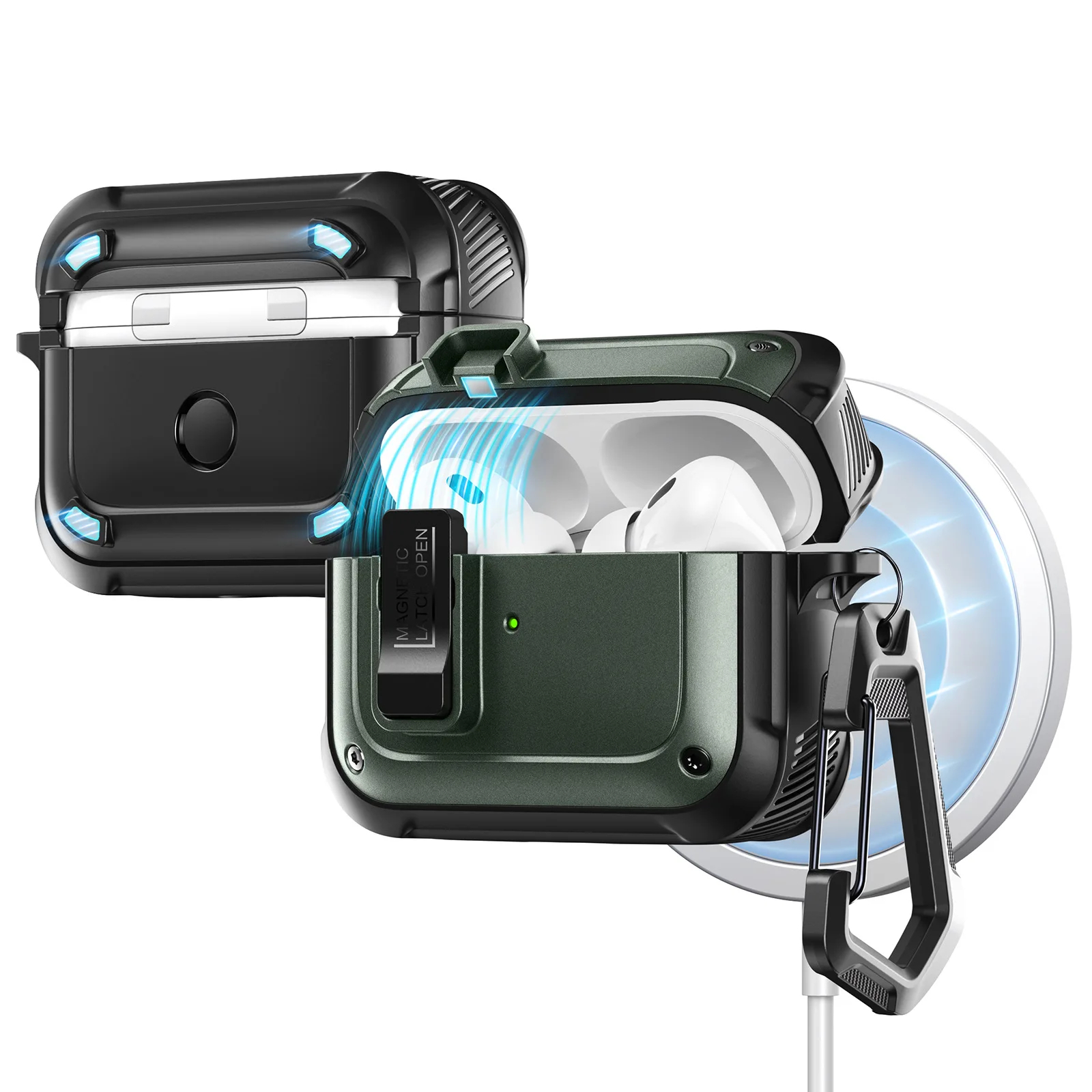 SIGOR Magnetic Armor Earbuds Case