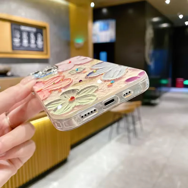 SIGOR Glitter Oil Painting Phone Case