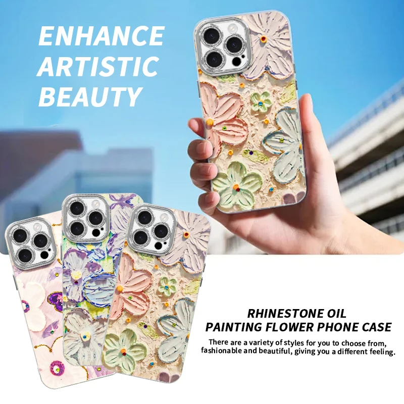 SIGOR Glitter Oil Painting Phone Case