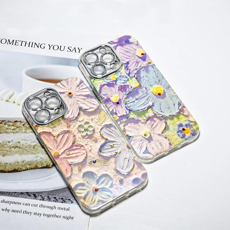 SIGOR Glitter Oil Painting Phone Case