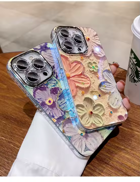 SIGOR Glitter Oil Painting Phone Case