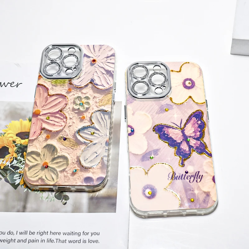 SIGOR Glitter Oil Painting Phone Case