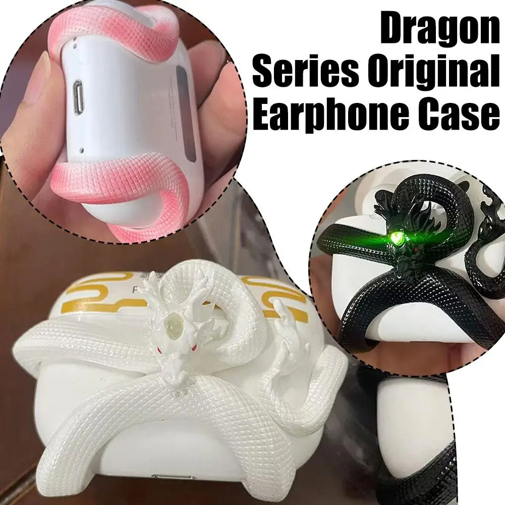 SIGOR Snake Dragon Shape Airpods Pro Case Earphone Cover