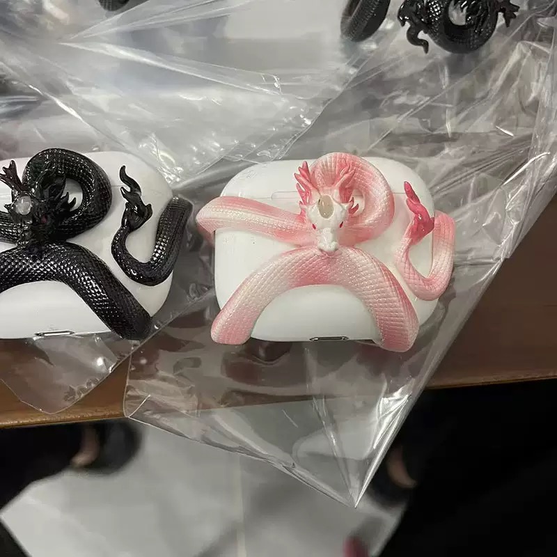 SIGOR Snake Dragon Shape Airpods Pro Case Earphone Cover
