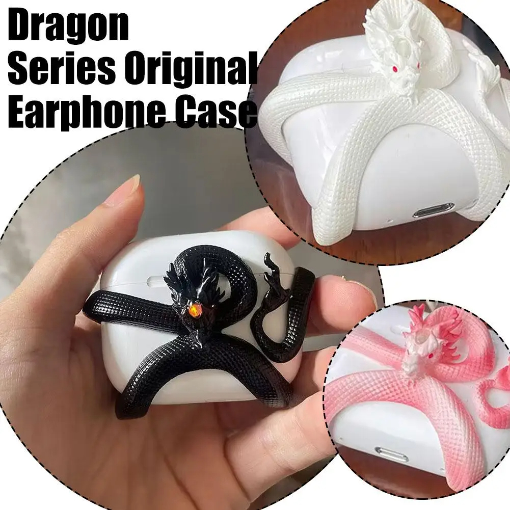 SIGOR Snake Dragon Shape Airpods Pro Case Earphone Cover