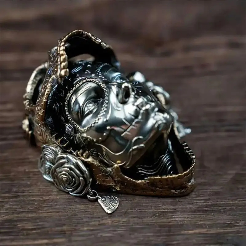 SIGOR EDC Handmade Metal Mechanical Rose Crafts Magnet Art