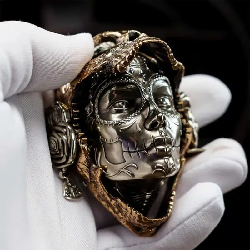 SIGOR EDC Handmade Metal Mechanical Rose Crafts Magnet Art