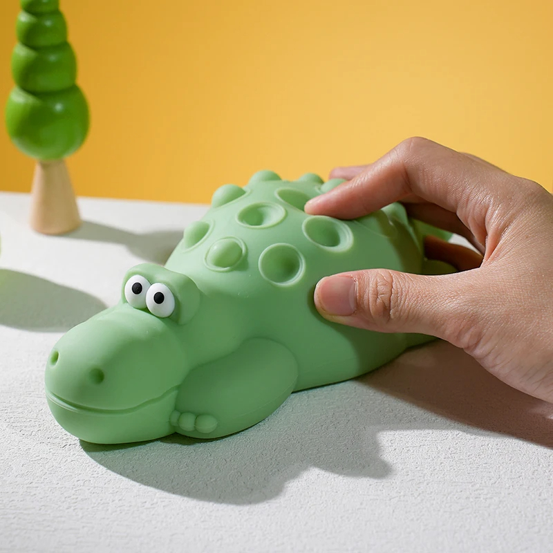 SIGOR Crocodile Night Light – Soft, Squeezable & Soothing