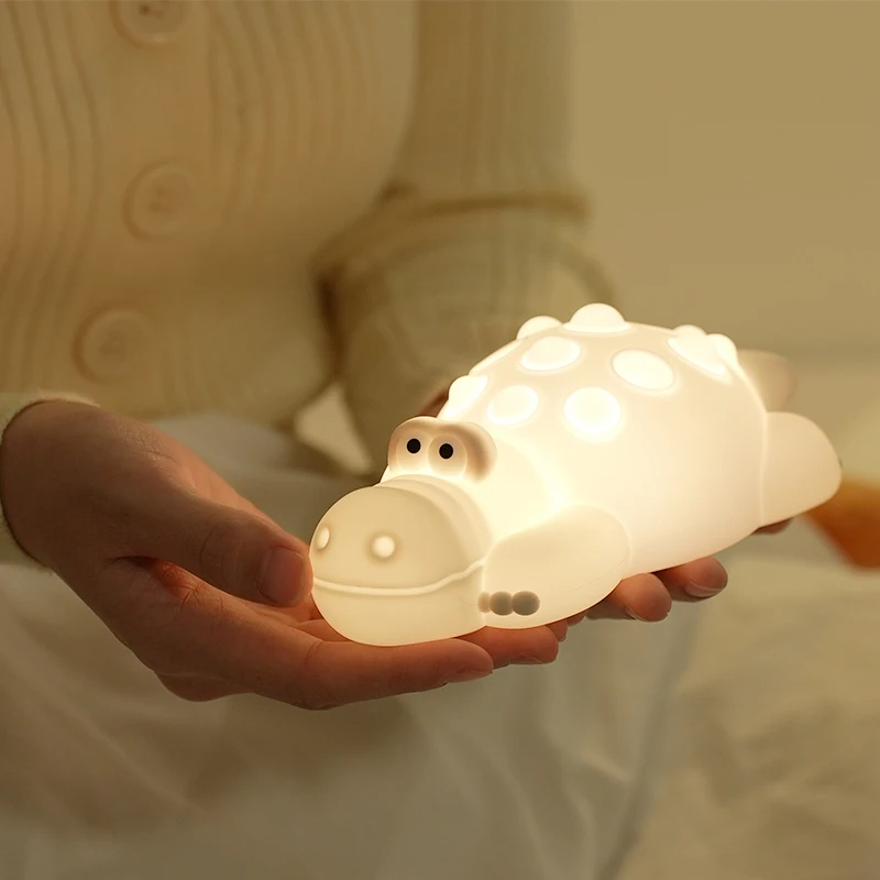 SIGOR Crocodile Night Light – Soft, Squeezable & Soothing