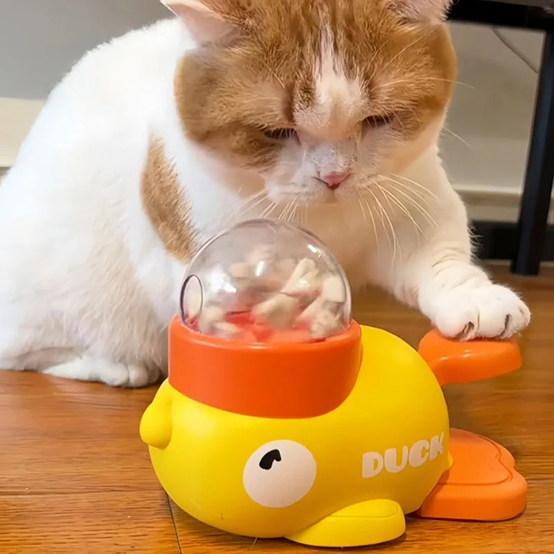 SIGOR Hands-On Duck Pet Toy Feeder Dog Cat Intelligence Exercise Interactive Toy