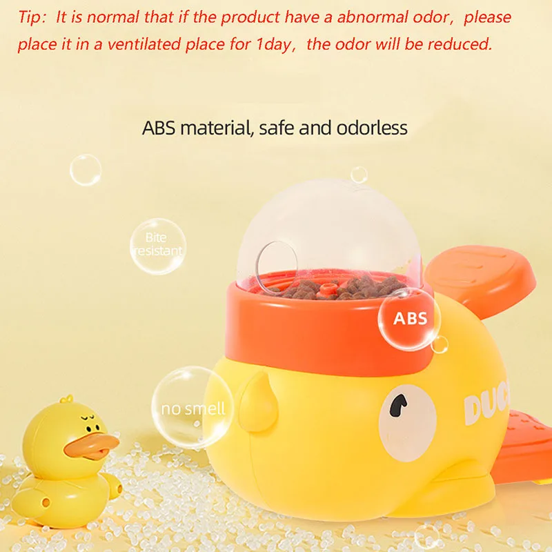 SIGOR Hands-On Duck Pet Toy Feeder Dog Cat Intelligence Exercise Interactive Toy