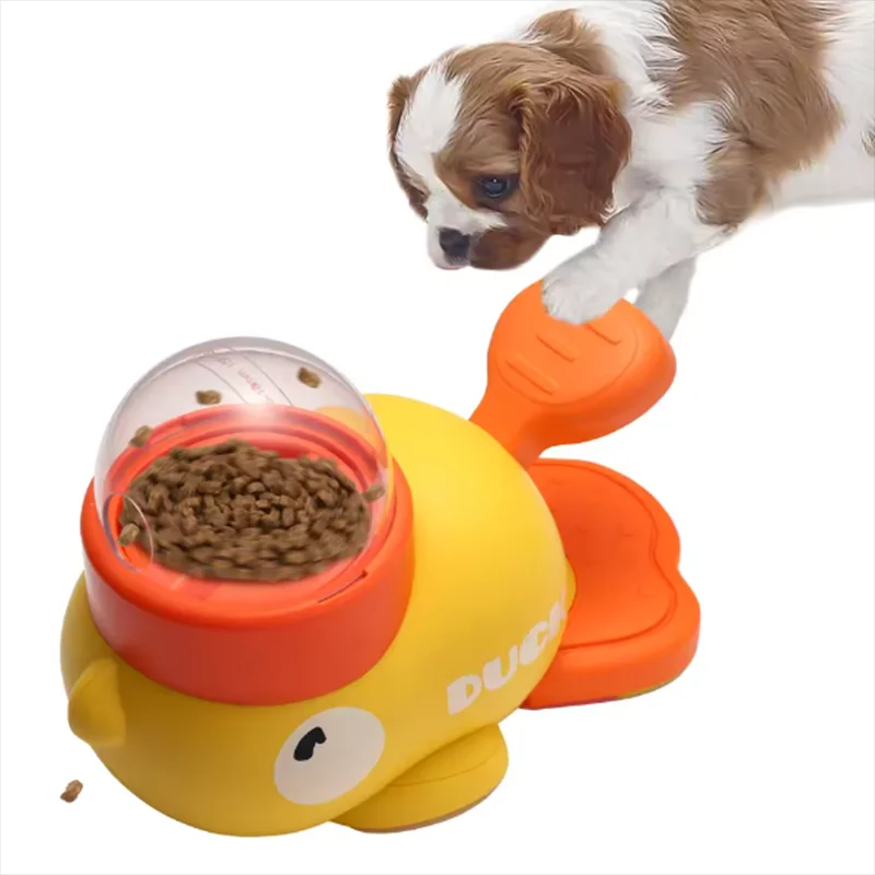 SIGOR Hands-On Duck Pet Toy Feeder Dog Cat Intelligence Exercise Interactive Toy