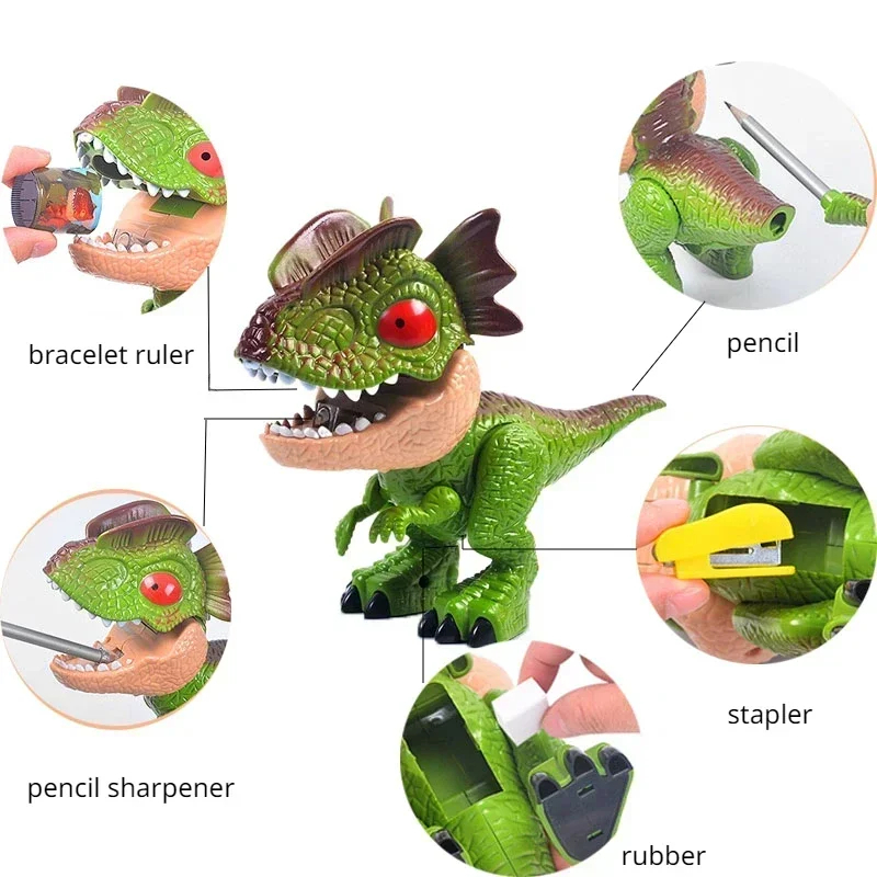 SIGOR 5 in 1 Dinosaur Stationery Set Learning Supplies School Tool