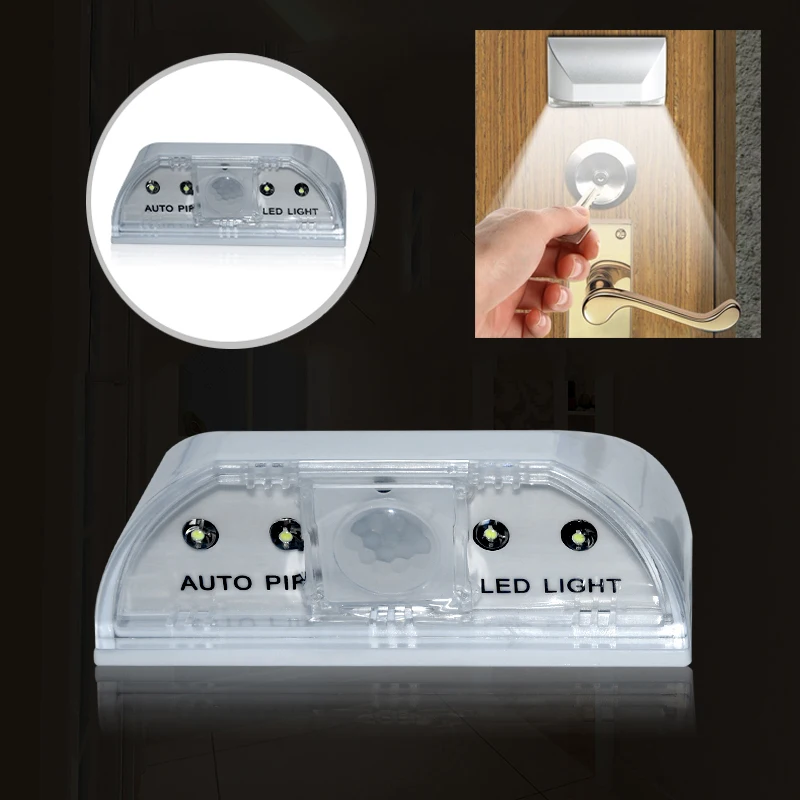 SIGOR FREE SHIPPING Home Keyhole Infrared Wireless Automatic Motion Detector with LED Light