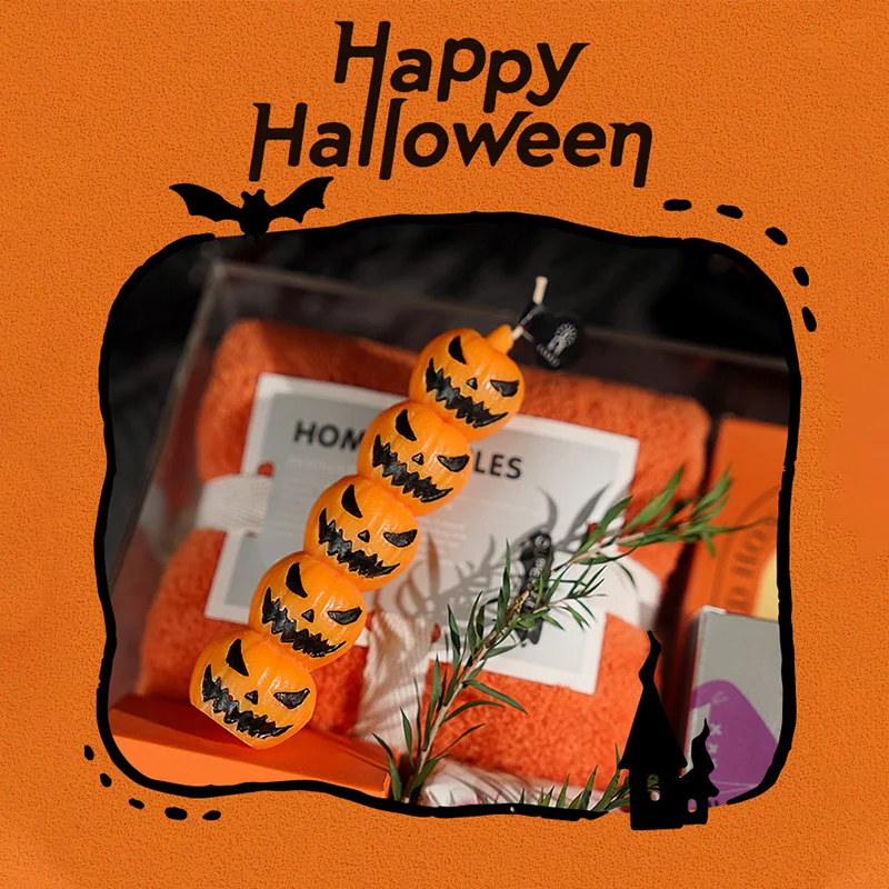 SIGOR Halloween Scented Candles – Skull, Pumpkin & Finger Shapes