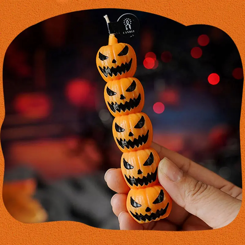 SIGOR Halloween Scented Candles – Skull, Pumpkin & Finger Shapes