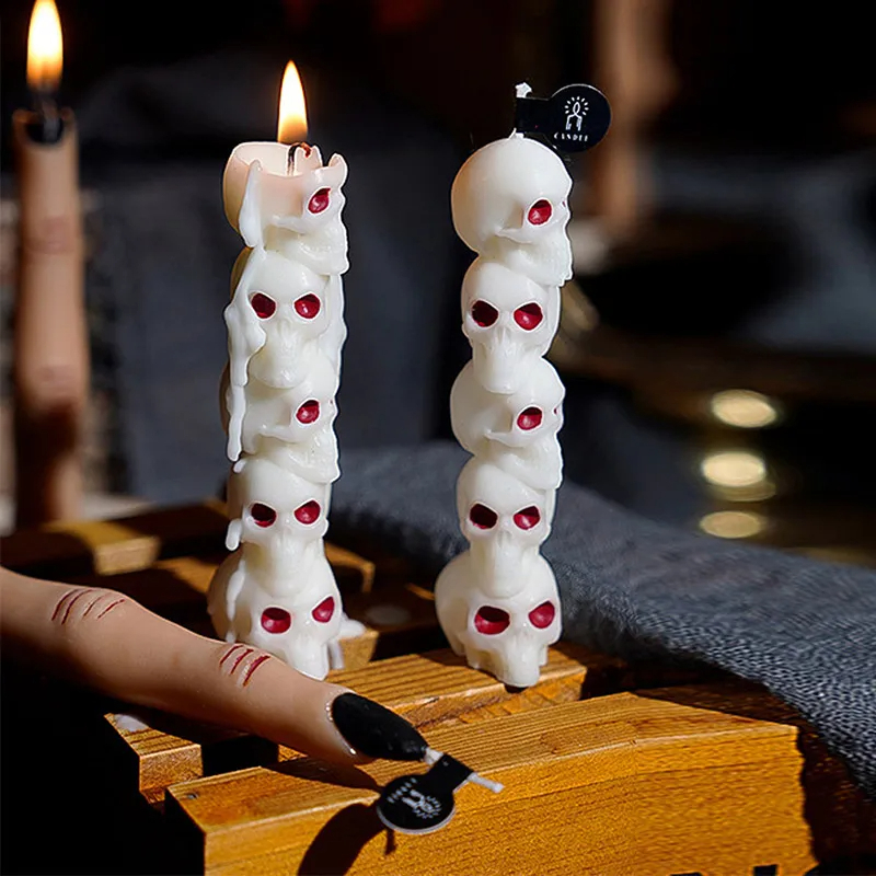 SIGOR Halloween Scented Candles – Skull, Pumpkin & Finger Shapes