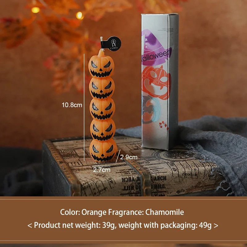 SIGOR Halloween Scented Candles – Skull, Pumpkin & Finger Shapes