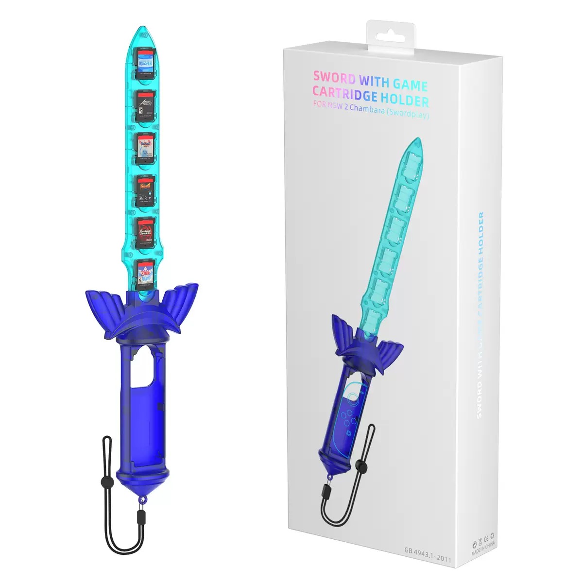 SIGOR The Legend Of Zelda Somatosensory Sky Sword Switch2 Joy-Con Controller Game Card Storage