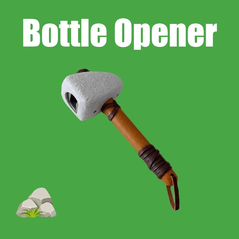 SIGOR Free Shipping Beer Bottle Opener Stone Age Hammer Shaped Fridge Magnet
