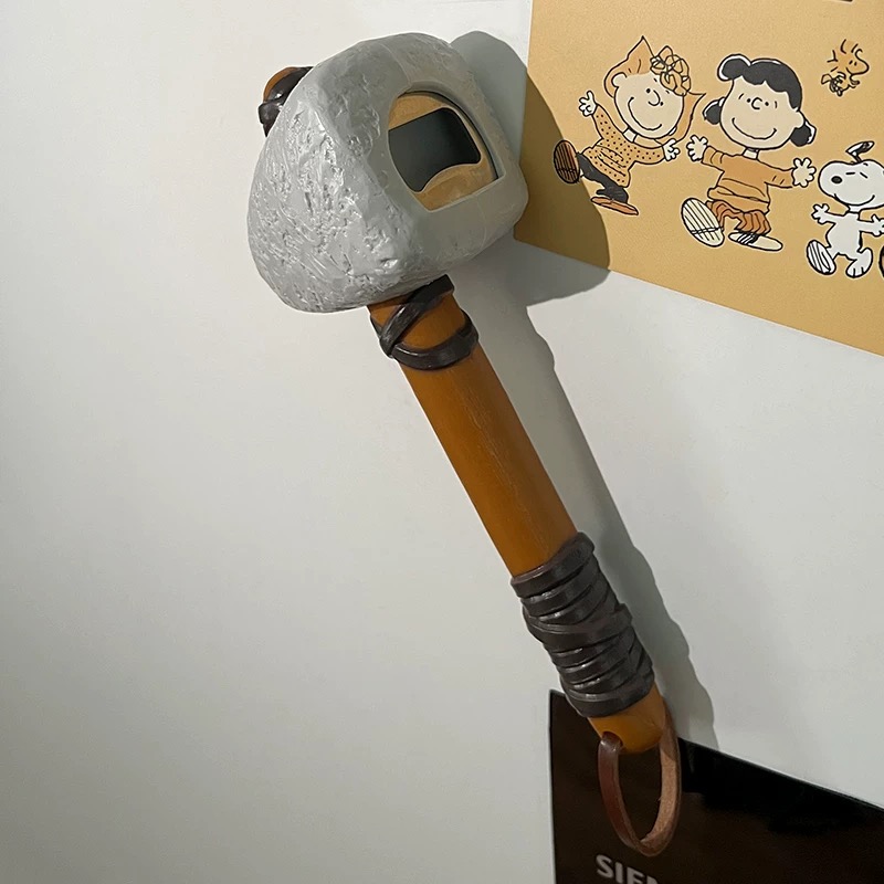 SIGOR Free Shipping Beer Bottle Opener Stone Age Hammer Shaped Fridge Magnet