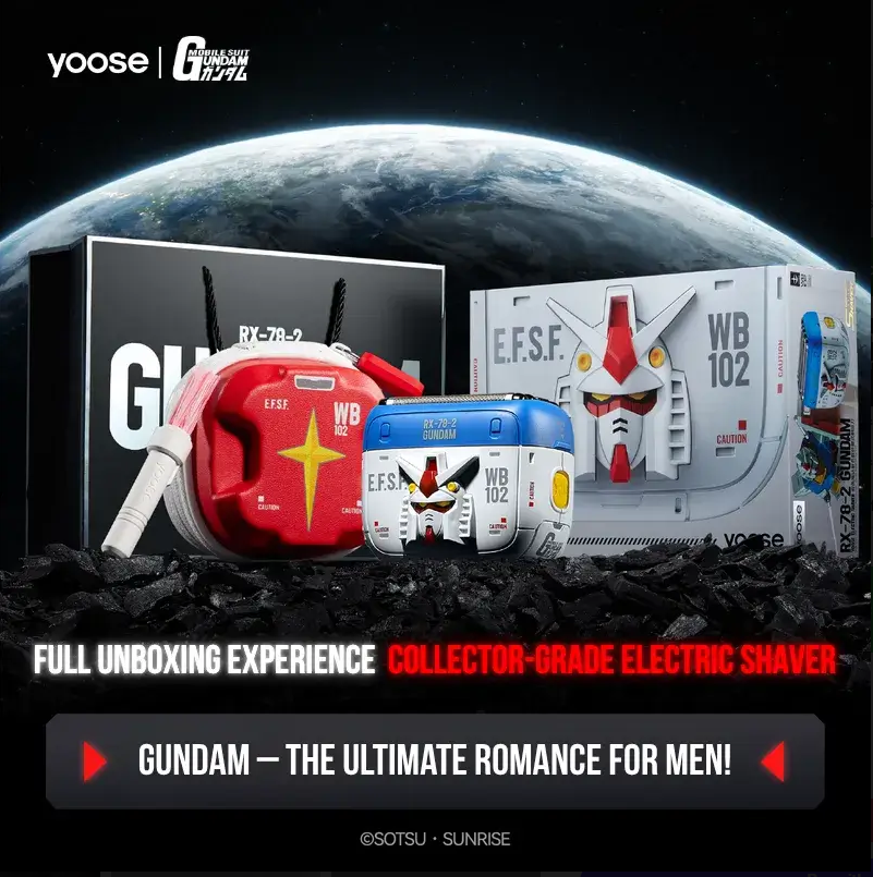 SIGOR 2025 New Gundam Joint Shaver Reciprocating Electric Shaver