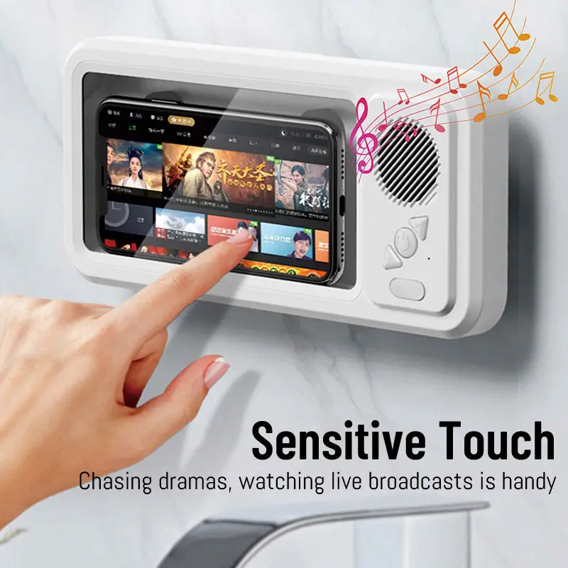 SIGOR FREE SHIPPING Bathroom Waterproof Bluetooth Speaker IPX4 Phone Case