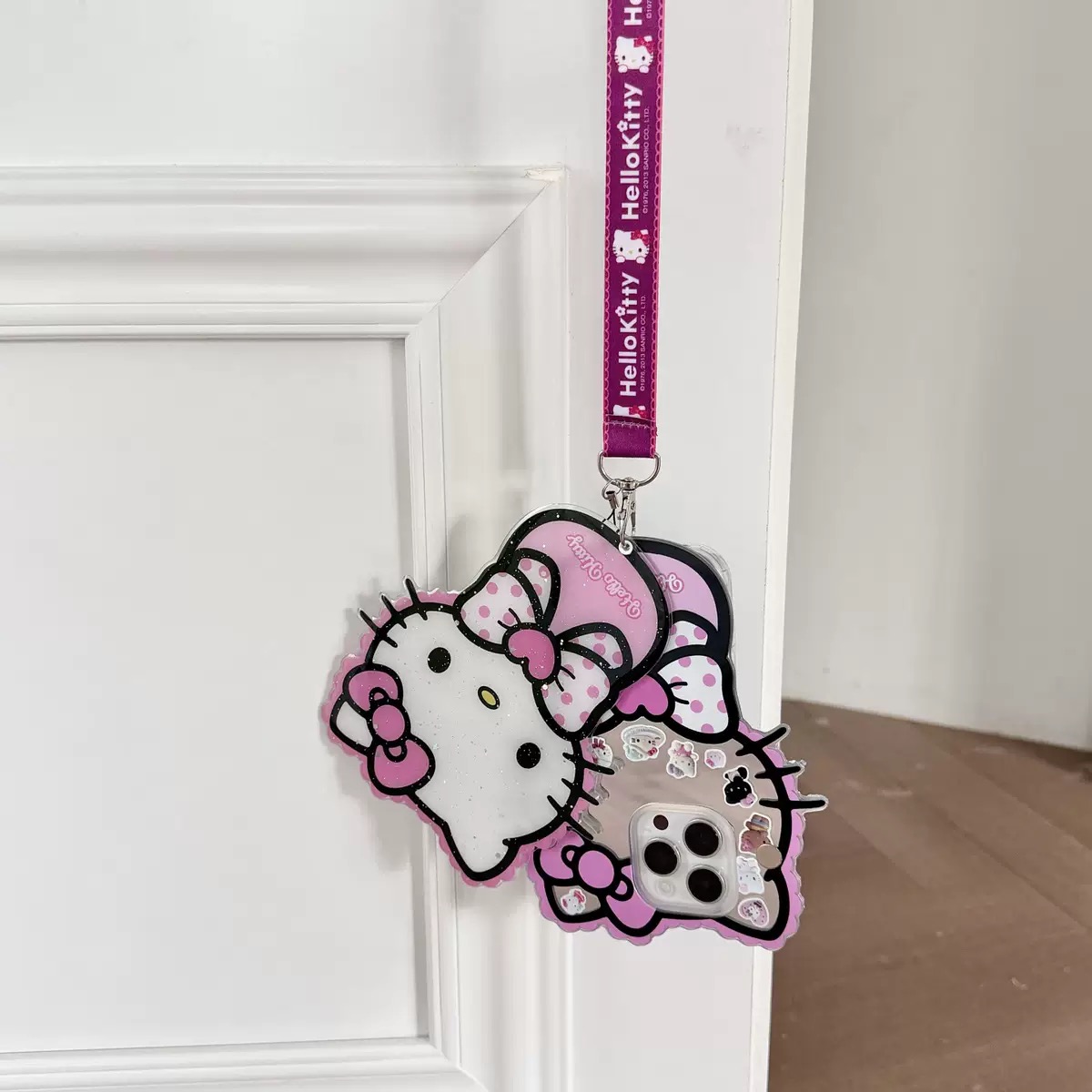 SIGOR FREE SHIPPING Hello Kitty 3D Sliding Mirror Phone Case