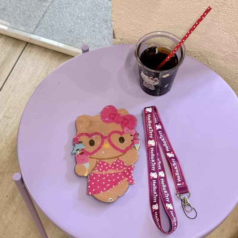 SIGOR FREE SHIPPING Hello Kitty 3D Sliding Mirror Phone Case