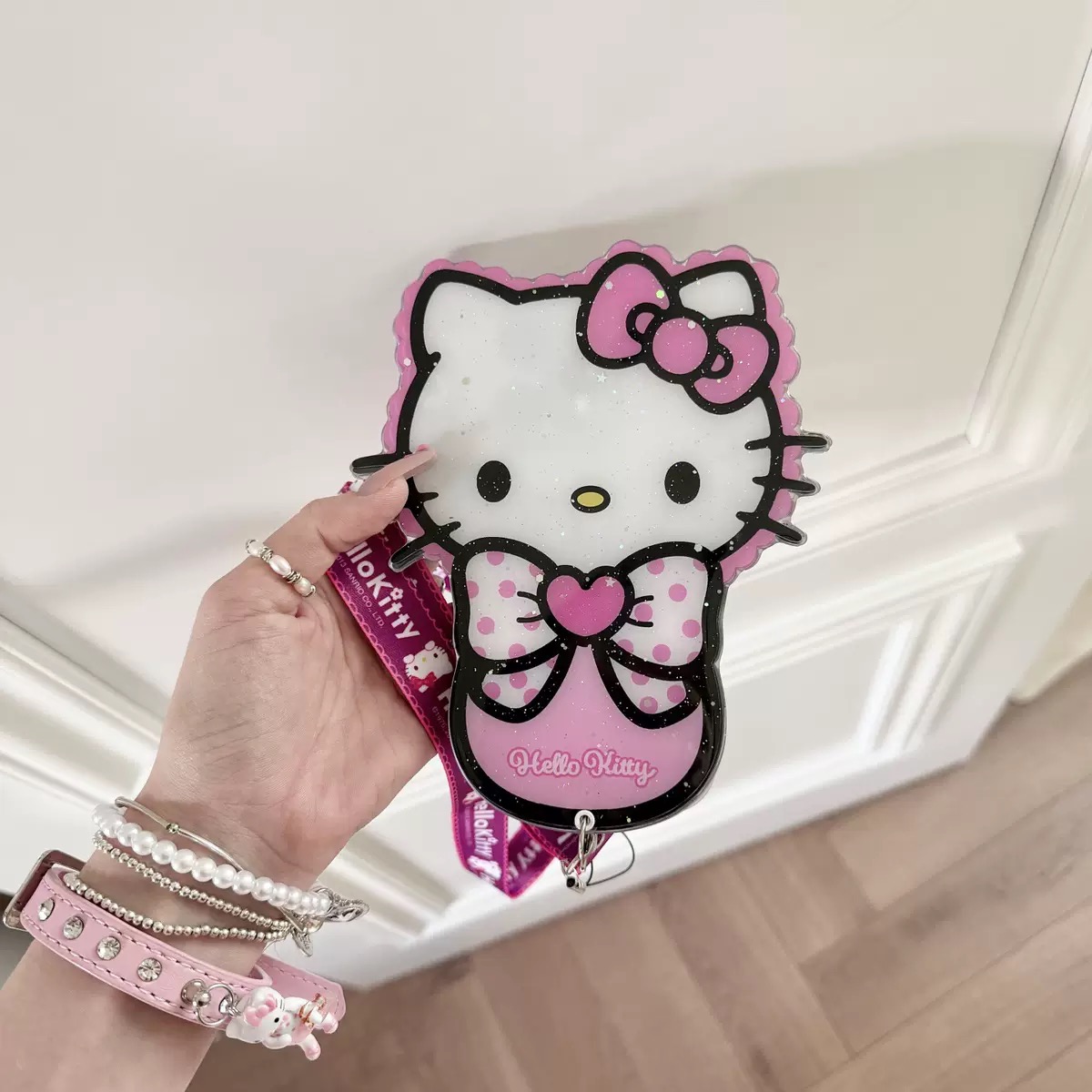 SIGOR FREE SHIPPING Hello Kitty 3D Sliding Mirror Phone Case