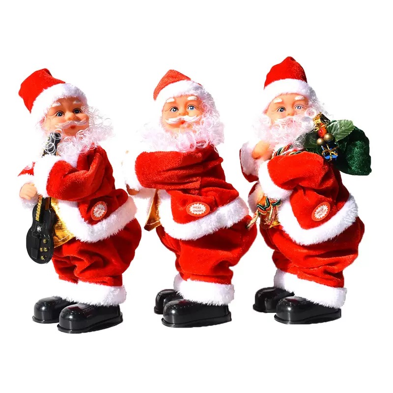 SIGOR FREE SHIPPING Electric Dancing Santa Claus Christmas Decoration Toy