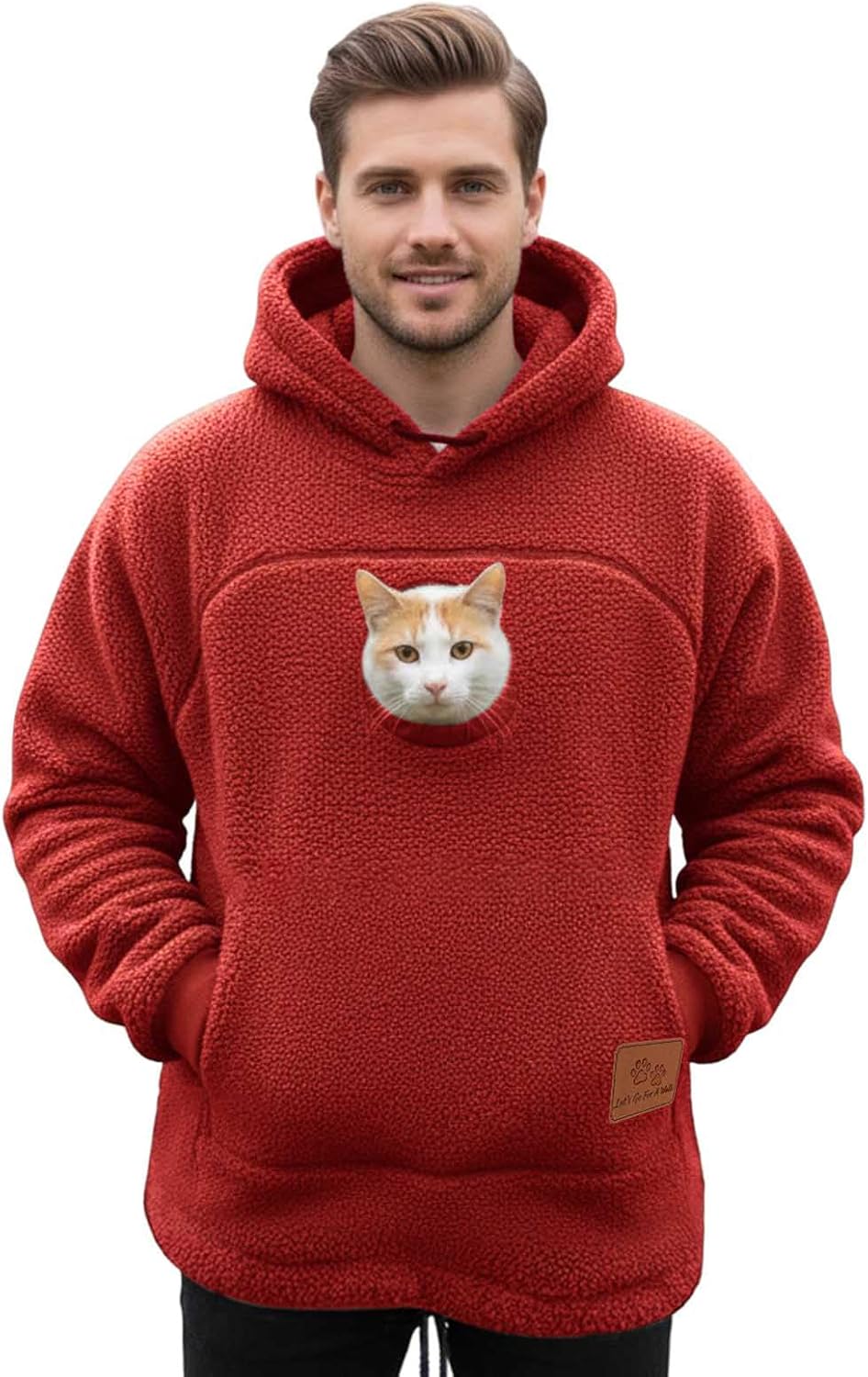 SIGOR FREE SHIPPING Pet Pouch Hoodie Zipper Kangaroo Pocket Cat Dog