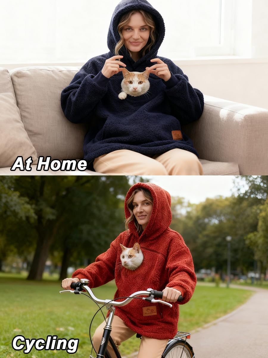 SIGOR FREE SHIPPING Pet Pouch Hoodie Zipper Kangaroo Pocket Cat Dog