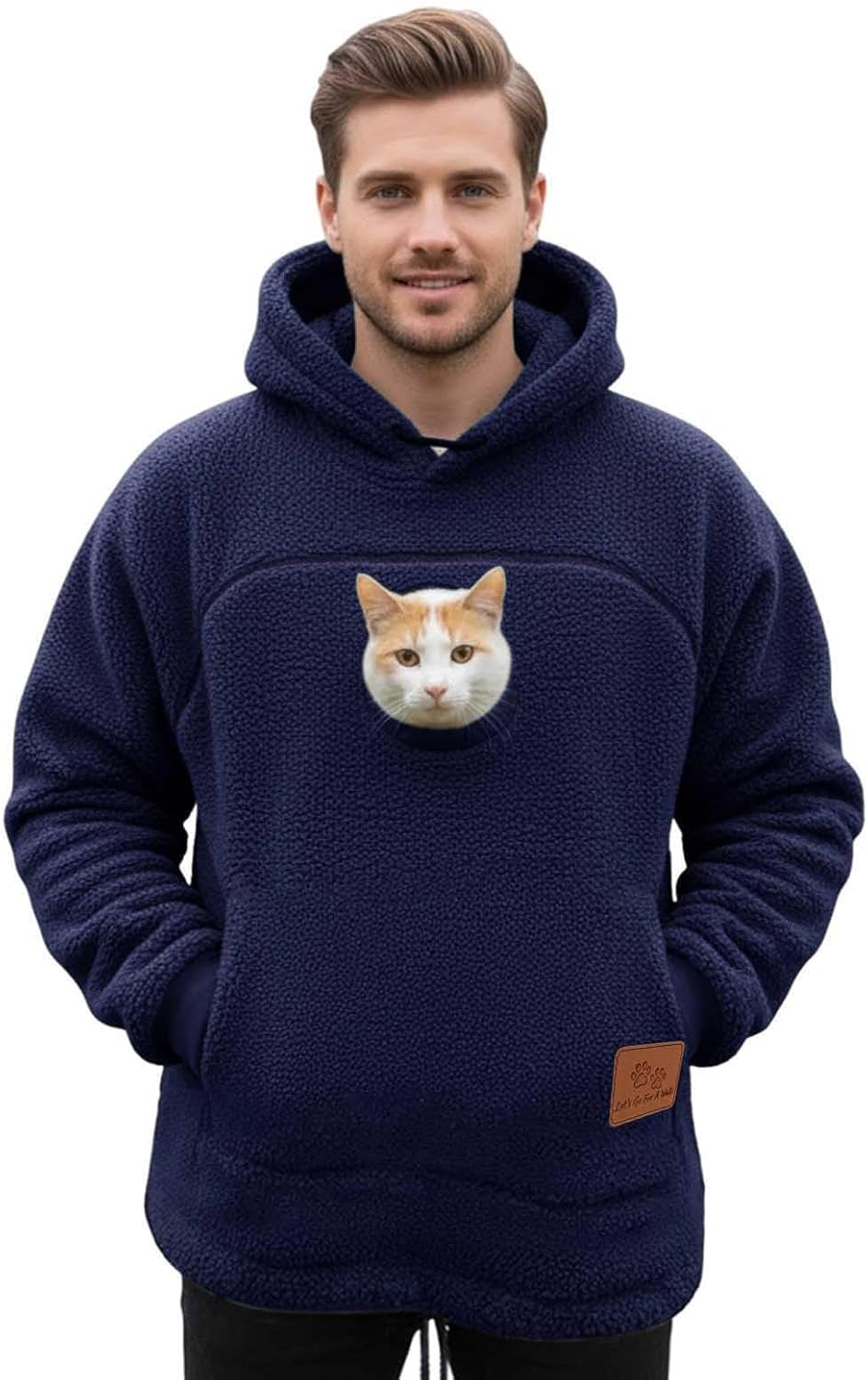 SIGOR FREE SHIPPING Pet Pouch Hoodie Zipper Kangaroo Pocket Cat Dog