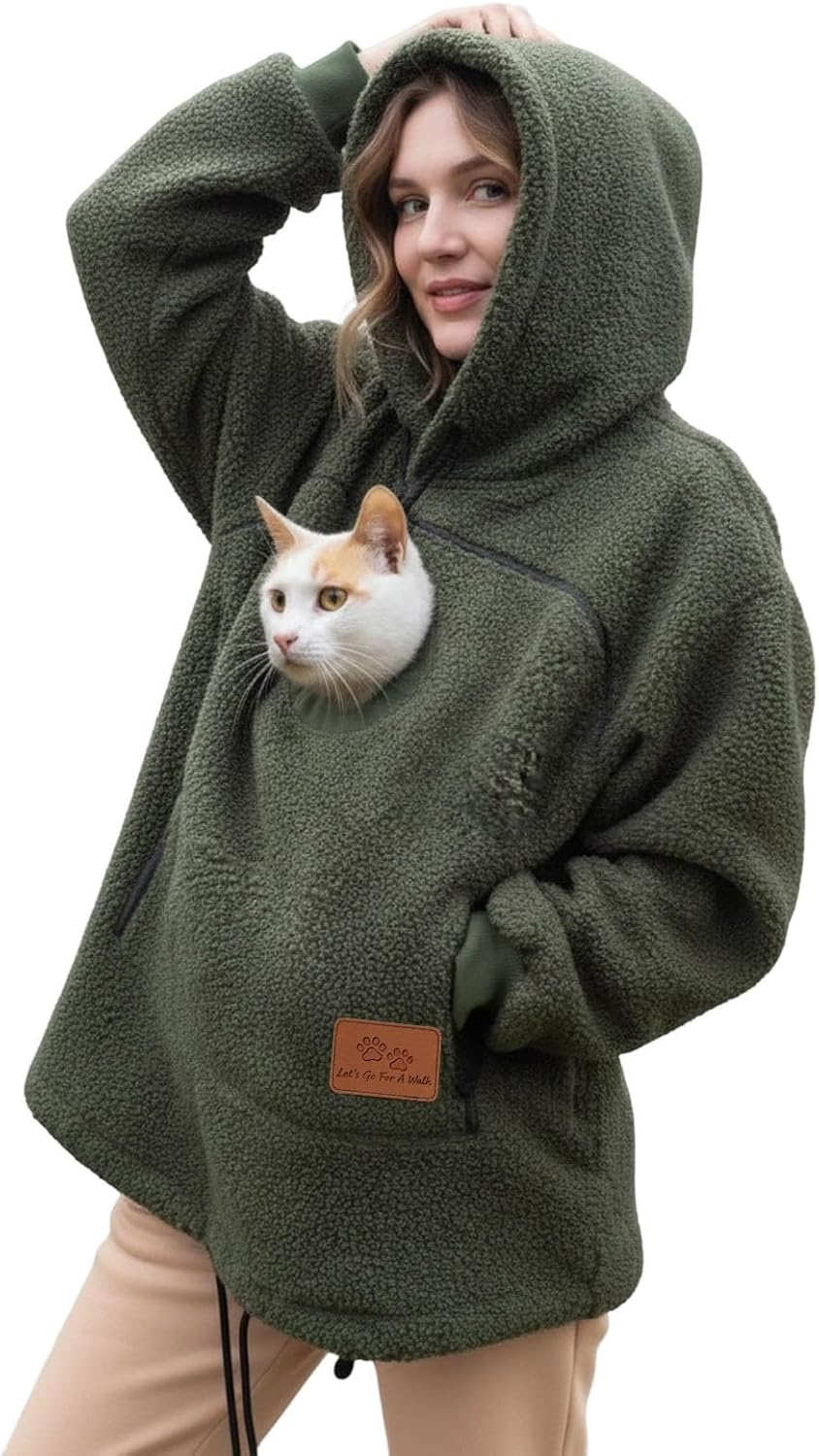 SIGOR FREE SHIPPING Pet Pouch Hoodie Zipper Kangaroo Pocket Cat Dog