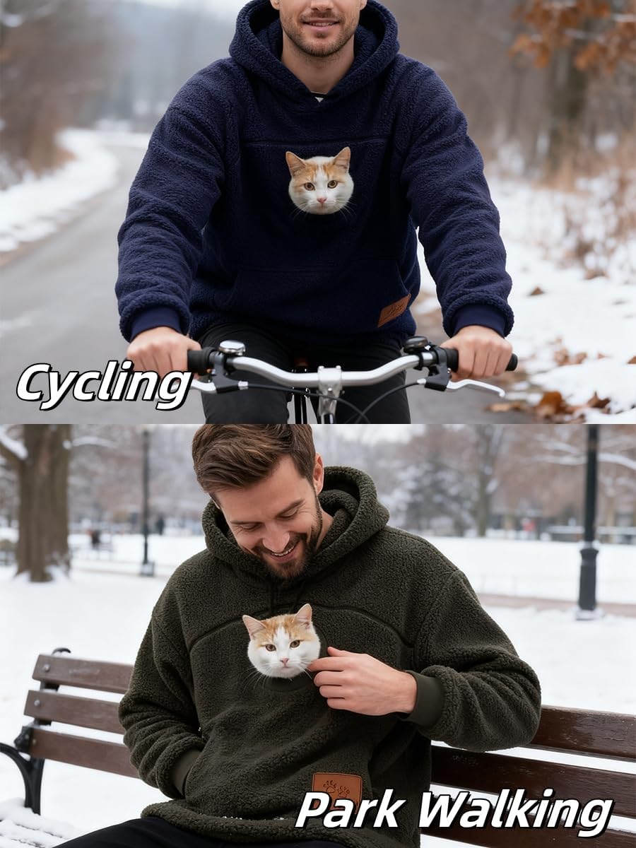 SIGOR FREE SHIPPING Pet Pouch Hoodie Zipper Kangaroo Pocket Cat Dog