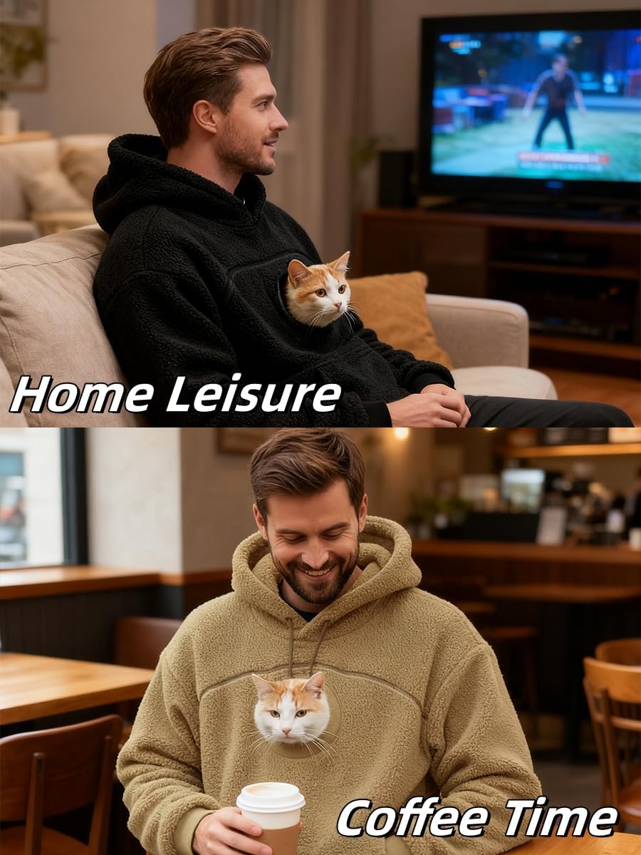 SIGOR FREE SHIPPING Pet Pouch Hoodie Zipper Kangaroo Pocket Cat Dog